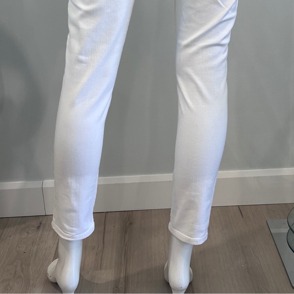 Citizens of Humanity 28 Medium Rise Crop Skinny White Jeans - Picture 8 of 15